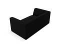 Sofa Ruby 2-osobowa czarna aksamit