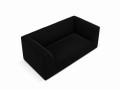 Sofa Ruby 2-osobowa czarna aksamit