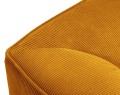 Sofa Ruby 2-osobowa żółta sztruks