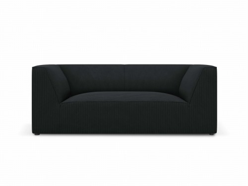 Sofa Ruby 2-osobowa czarna sztruks