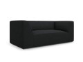 Sofa Ruby 2-osobowa czarna sztruks
