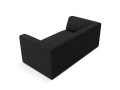 Sofa Ruby 2-osobowa czarna sztruks
