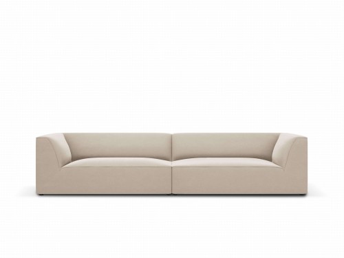 Sofa Ruby 4-osobowa beżowa aksamit