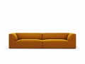 Sofa Ruby 4-osobowa żółta aksamit