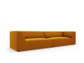 Sofa Ruby 4-osobowa żółta aksamit