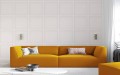 Sofa Ruby 4-osobowa żółta aksamit