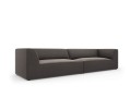 Sofa Ruby 4-osobowa szara aksamit