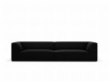 Sofa Ruby 4-osobowa czarna aksamit