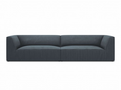 Sofa Ruby 4-osobowa niebieska sztruks