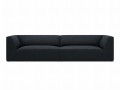 Sofa Ruby 4-osobowa czarna sztruks 