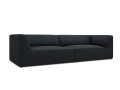 Sofa Ruby 4-osobowa czarna sztruks 