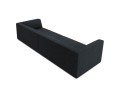 Sofa Ruby 4-osobowa czarna sztruks 