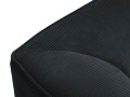 Sofa Ruby 4-osobowa czarna sztruks 