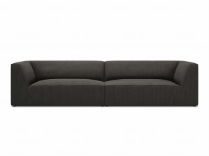 Sofa Ruby 4-osobowa szara sztruks