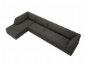 Duża sofa narożna Ruby szary sztruks
