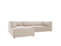 Sofa narożna Ruby beżowy aksamit