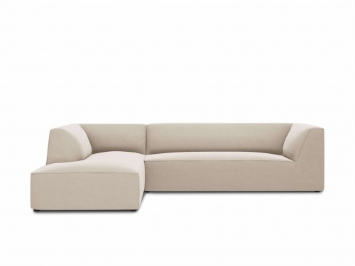 Sofa narożna Ruby beżowy aksamit