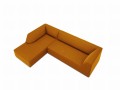 Sofa narożna Ruby żółty aksamit