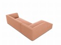 Sofa narożna Ruby różowy aksamit