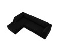 Sofa narożna Ruby czarny aksamit