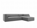 Sofa narożna Ruby szary aksamit