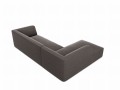 Sofa narożna Ruby szary aksamit