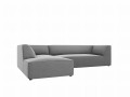 Sofa narożna Ruby szary aksamit
