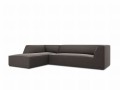Sofa narożna Ruby szary aksamit