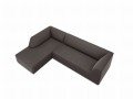 Sofa narożna Ruby szary aksamit