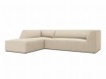 Sofa narożna Ruby jasno beżowy sztruks