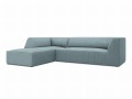 Sofa narożna Ruby jasno niebieski sztruks