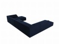 Sofa panoramiczna Ruby granatowy aksamit