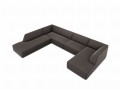 Sofa panoramiczna Ruby szary aksamit