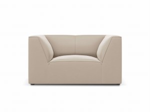 Fotel Ruby beżowy aksamit