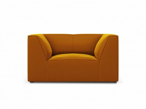 Fotel Ruby żółty aksamit