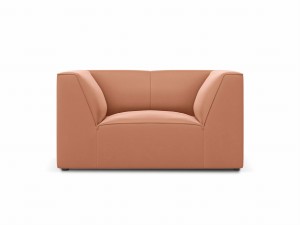 Fotel Ruby różowy aksamit