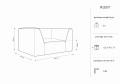 Fotel Ruby zielony sztruks