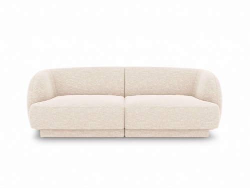Sofa Miley 2-osobowa jasny beż tkanina strukturalna