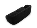 Sofa Miley 2-osobowa ciemna tkanina strukturalna