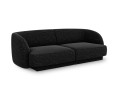 Sofa Miley 2-osobowa ciemna tkanina strukturalna
