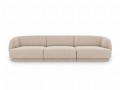 Sofa Miley 3-osobowa beż tkanina strukturalna