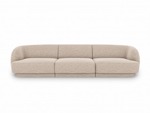 Sofa Miley 3-osobowa beż tkanina strukturalna