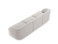 Sofa Miley 3-osobowa jasno szara tkanina strukturalna