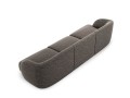 Sofa Miley 3-osobowa szara tkanina strukturalna