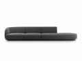 Sofa Miley 4-osobowa szary aksamit
