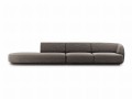 Sofa Miley 4-osobowa szara tkanina strukturalna
