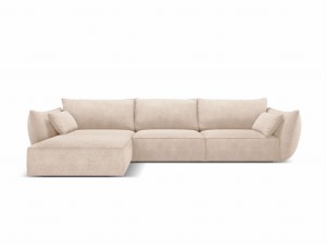 Sofa narożna Vanda beżowy szenil