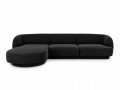 Sofa narożna Miley ciemna tkanina strukturalna