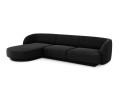 Sofa narożna Miley ciemna tkanina strukturalna