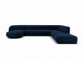 Sofa panoramiczna Miley granatowy aksamit